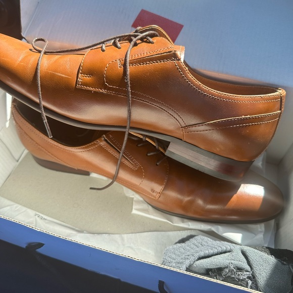 Aldo Mens Brown Derby Shoes Sz 11 - Picture 4 of 4